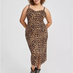 Torrid Corset-Style Tea Length Dress